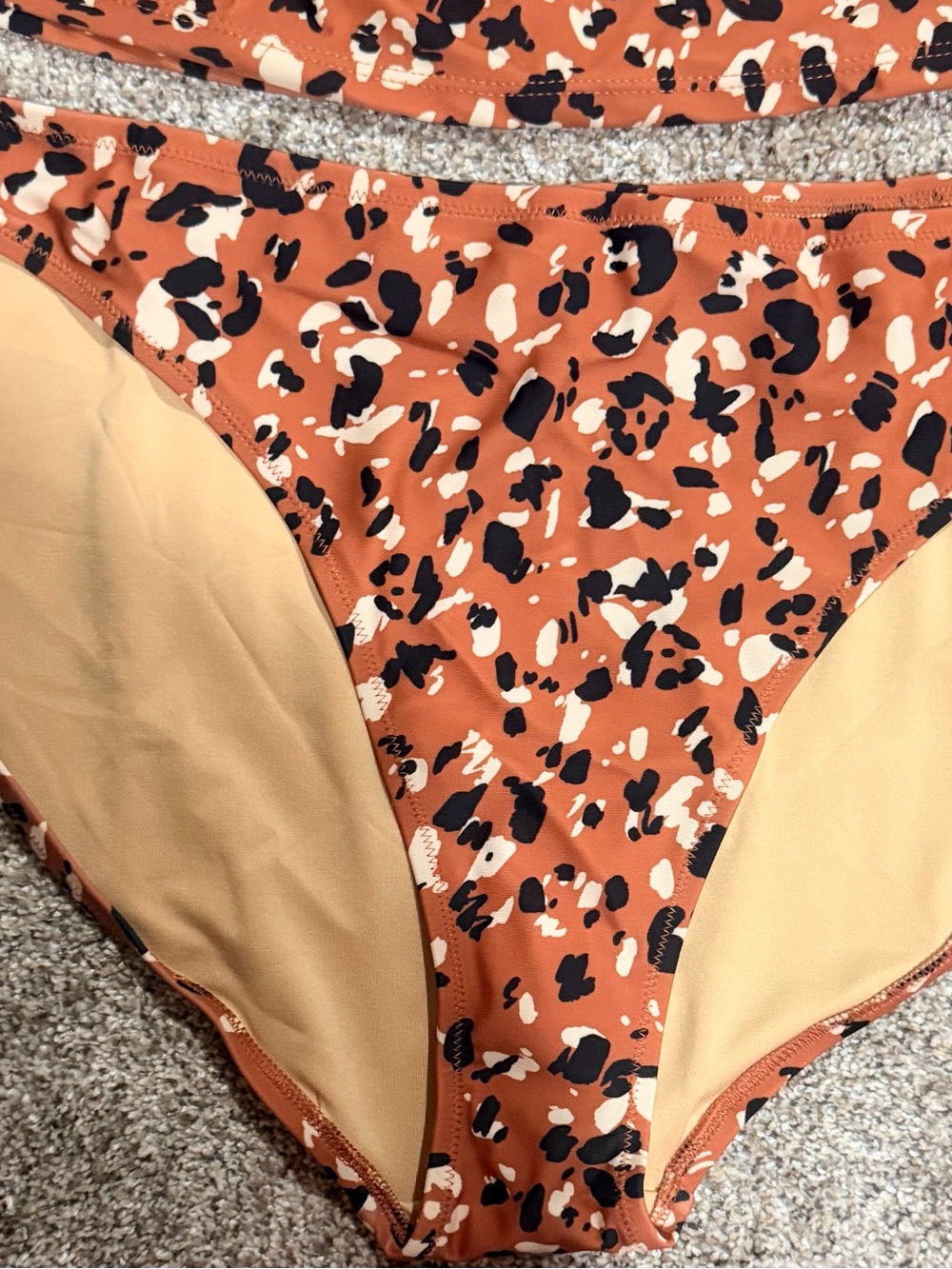 Old Navy Rust Leopard Print Bikini Bottoms NWT